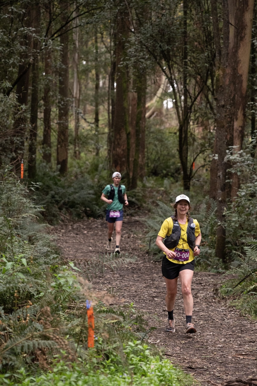 Trail marathon runners competing in Australian endurance trail race